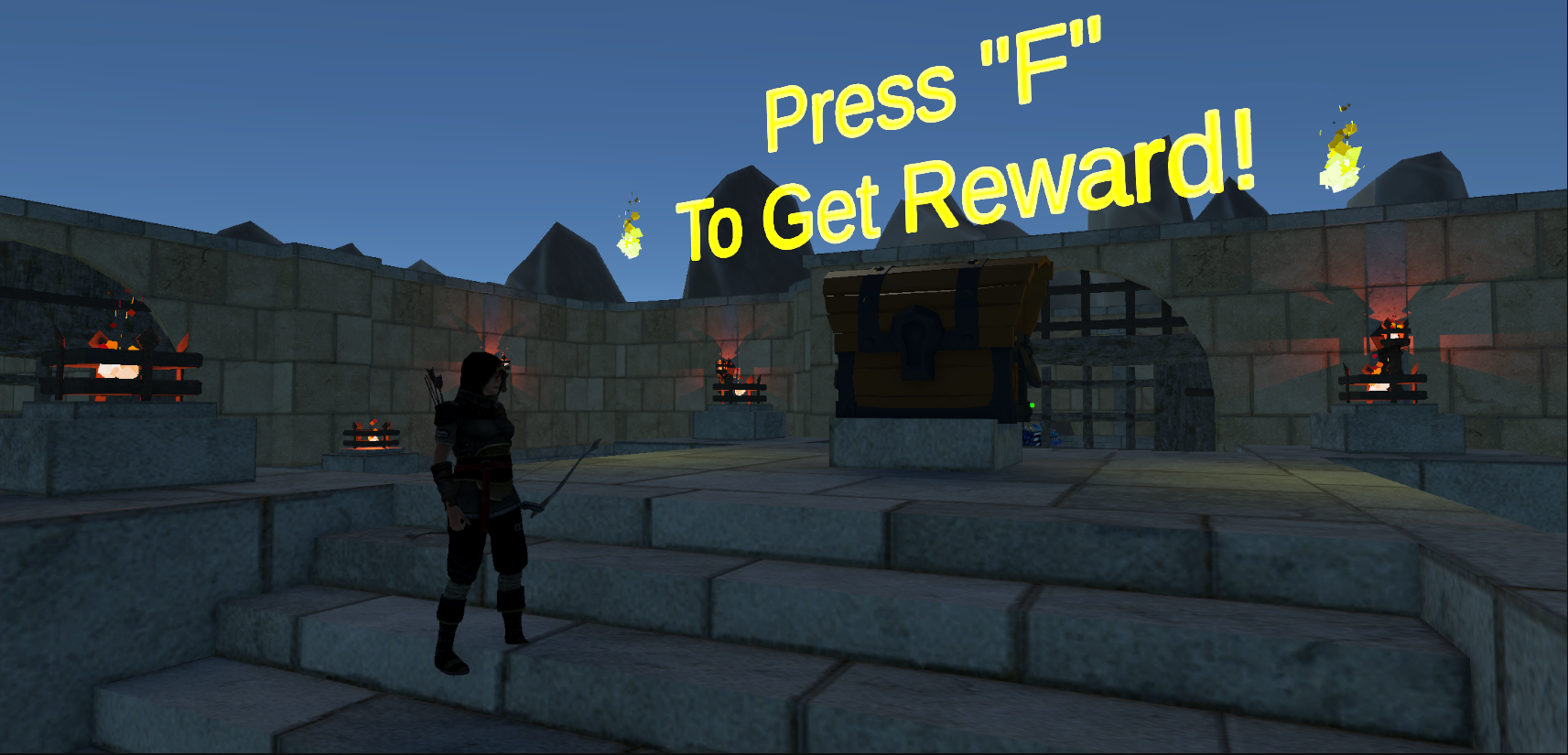 Unity third-person shooter scene